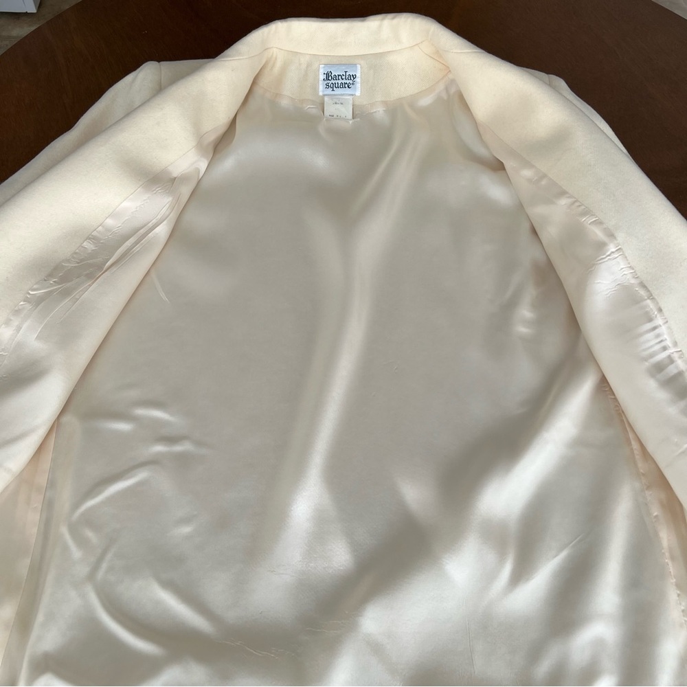 Vintage Cream Wool Salve Regina Crest Preppy Colligate Blazer Size M/L - Picture 6 of 16